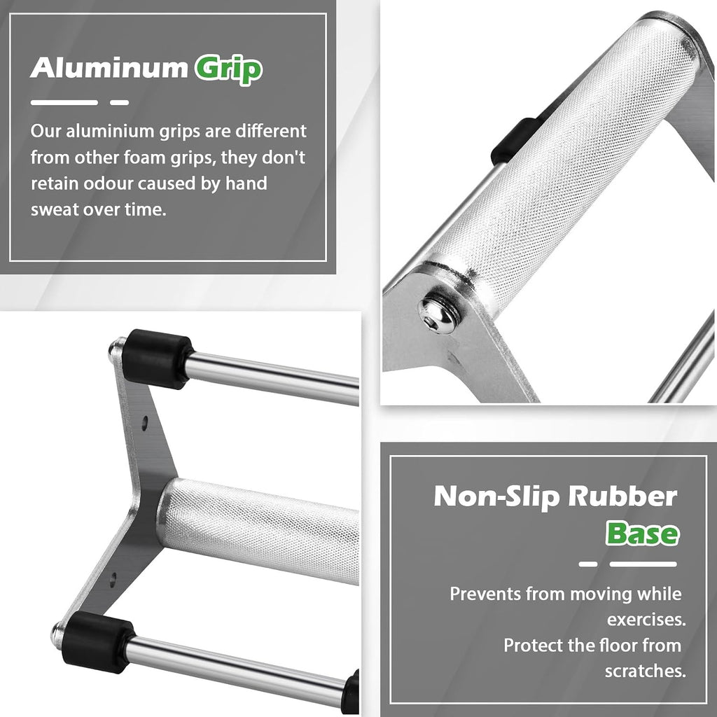 Stainless Steel Push‑Up Stands Pair