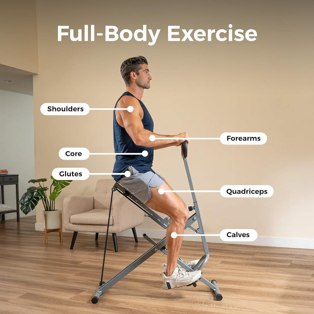 Foldable Smart Squat Assist Rower