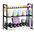 Adjustable 3‑Tier Dumbbell Weight Rack