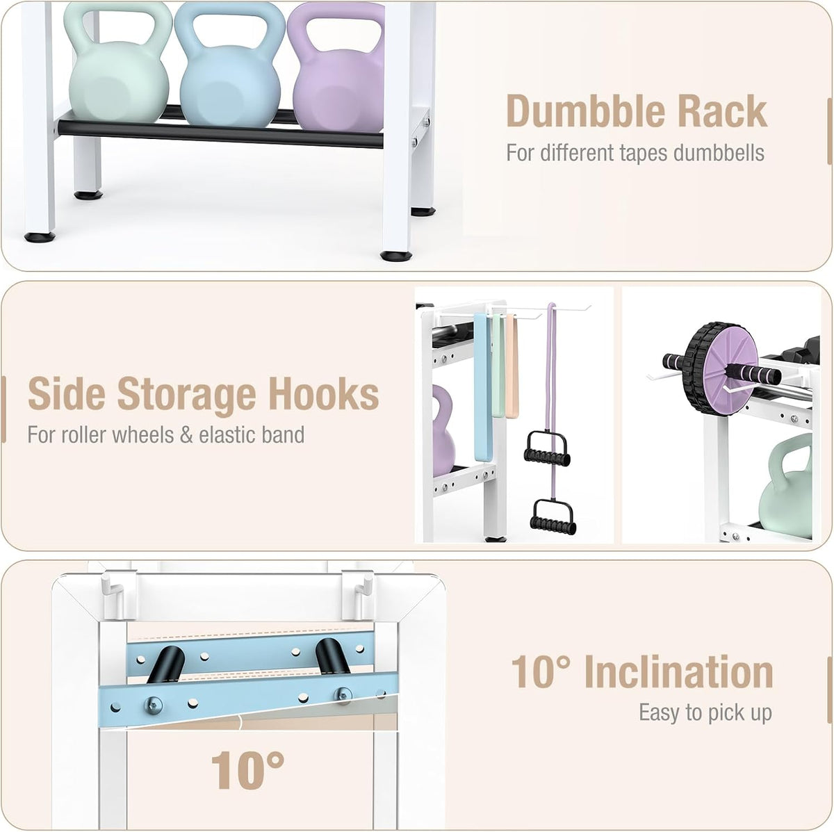 Small Adjustable Dumbbell Weight Rack
