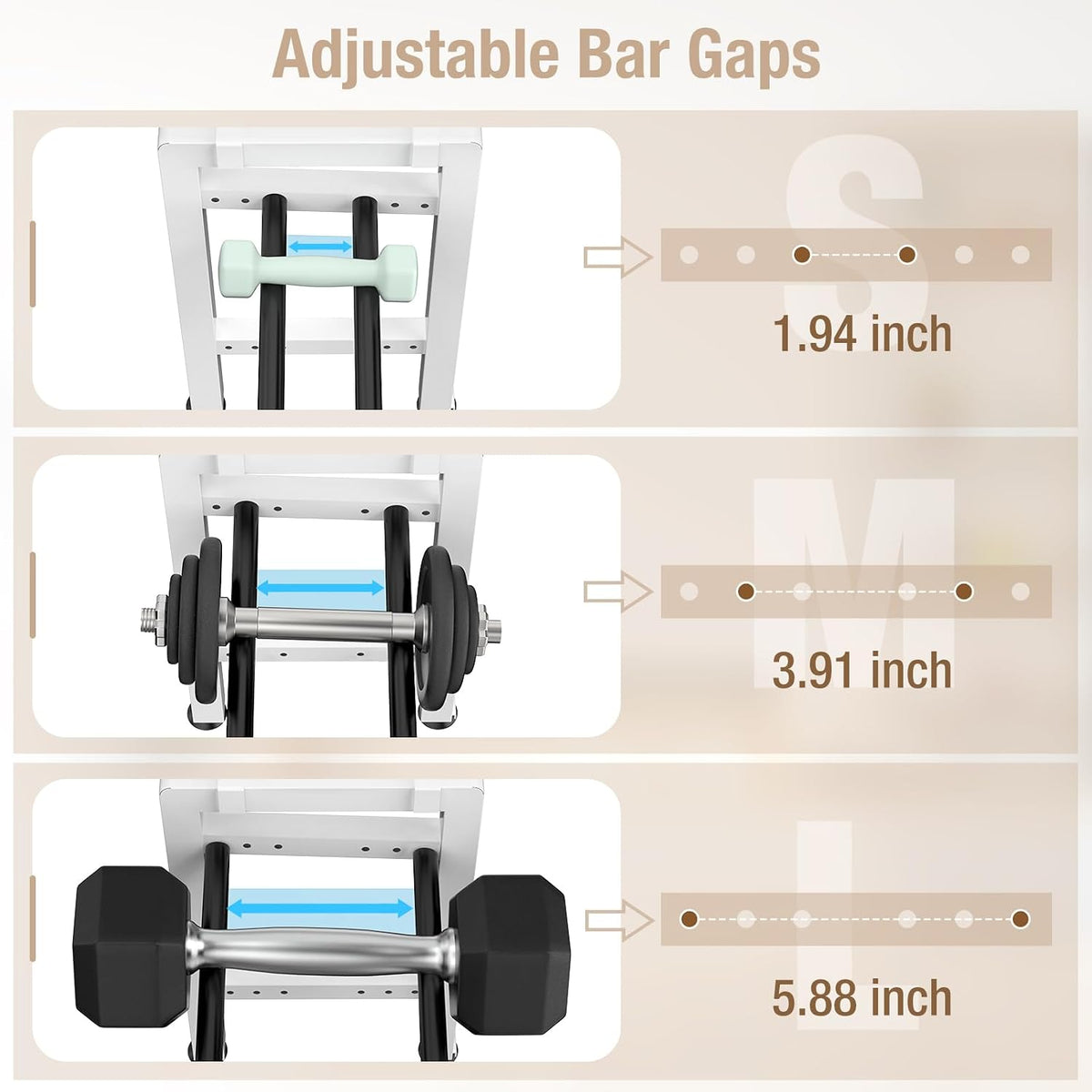 Small Adjustable Dumbbell Weight Rack