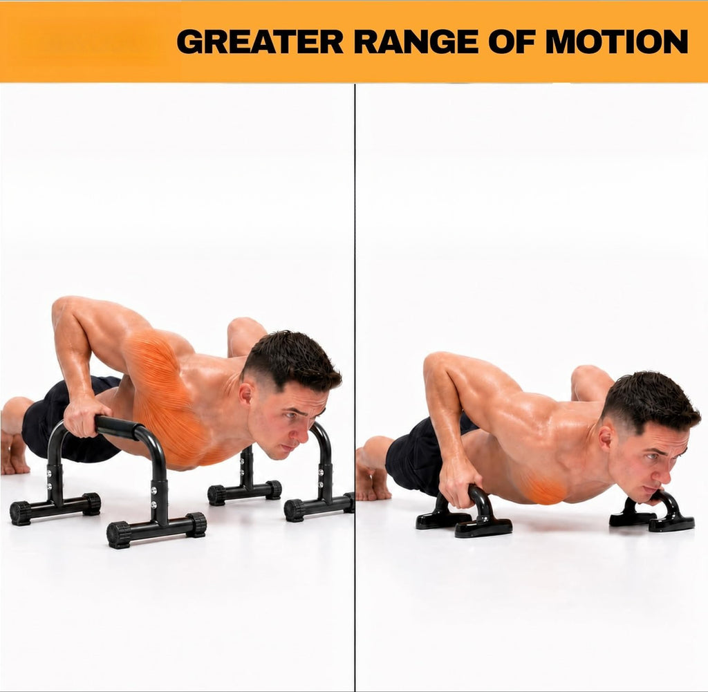 Steel Parallettes Push‑Up Bars Set