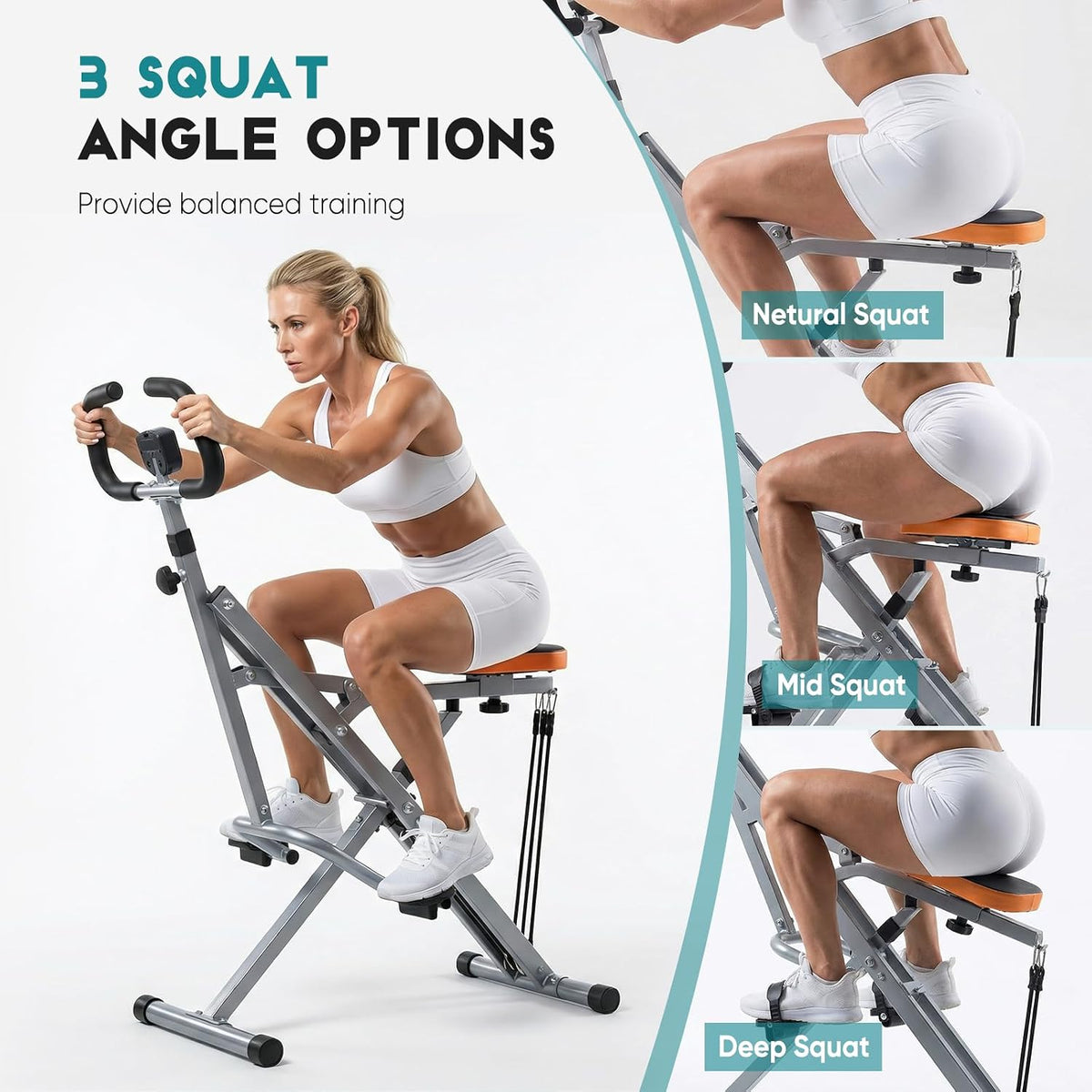 Foldable Adjustable Glute Squat Trainer