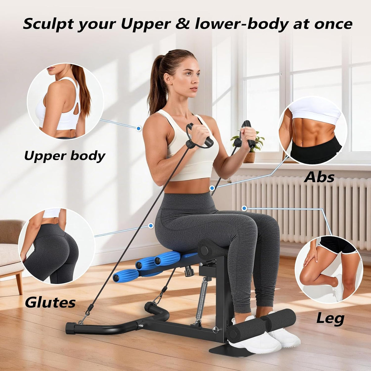 Adjustable Deep Squat Glute Machine
