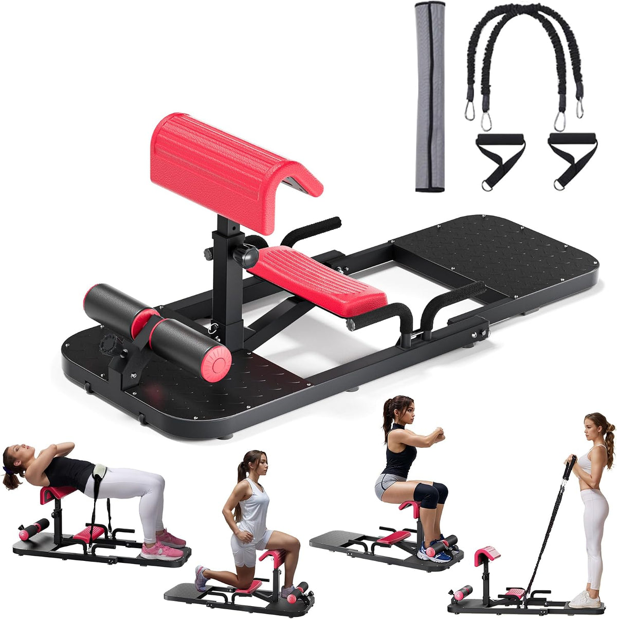 Multi‑Function Hip Thrust Squat Machine