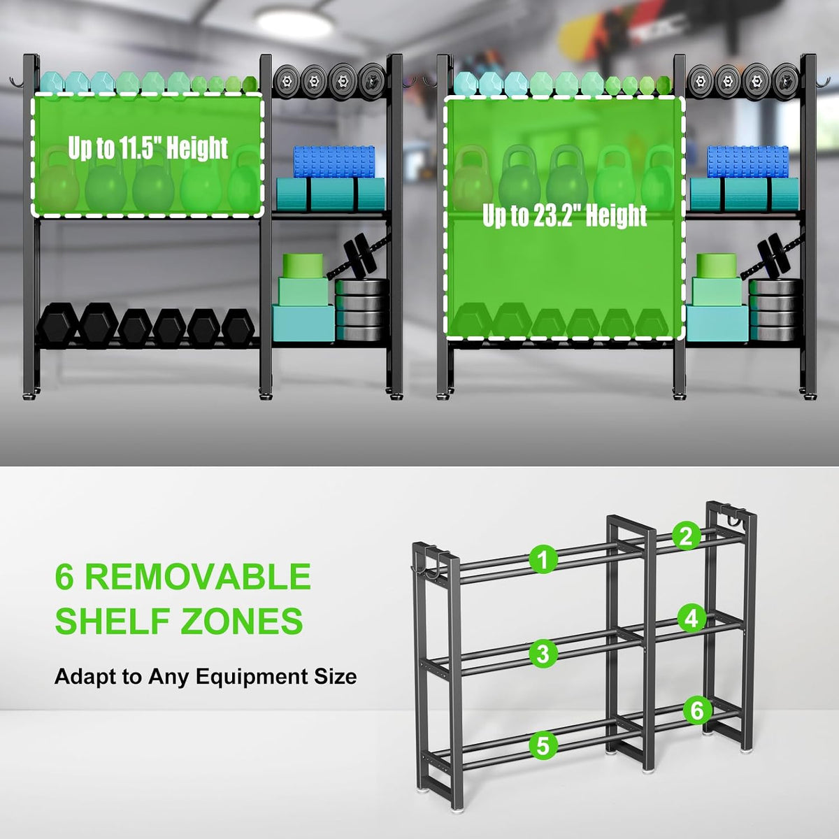 Gym Weight Storage Rack