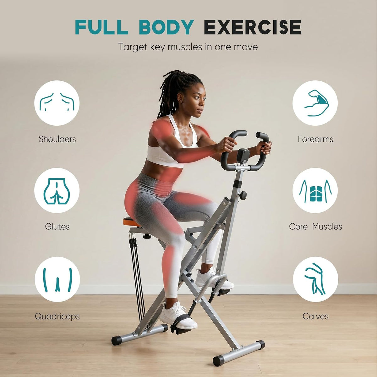 Foldable Adjustable Glute Squat Trainer