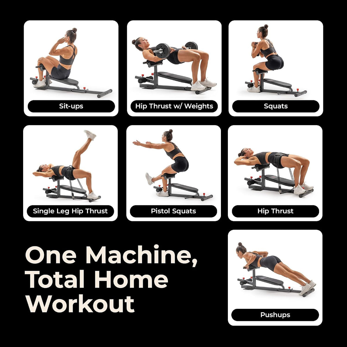 Multifunctional Hip Thrust Glute Trainer