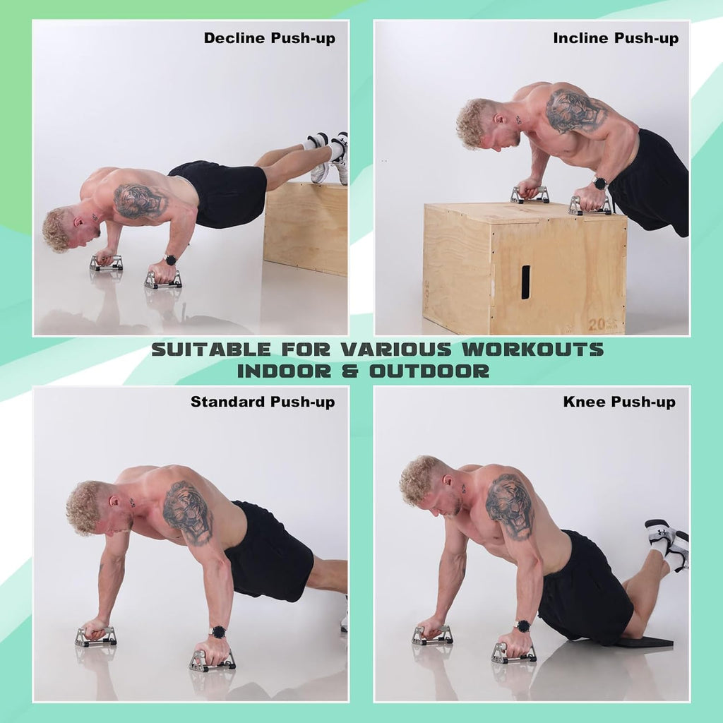 Aluminum Alloy Push‑Up Stands Pair