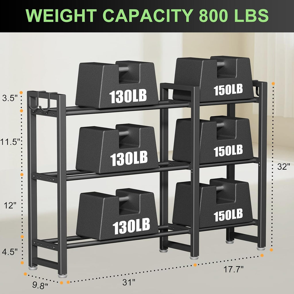 Gym Weight Storage Rack