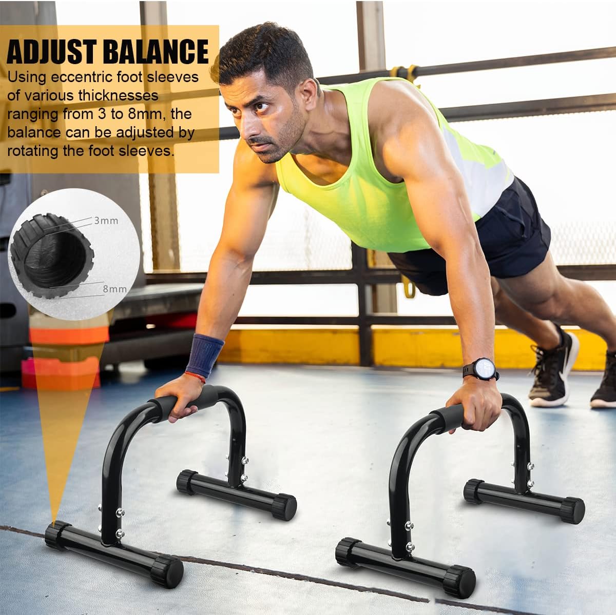 Calisthenics Parallette Push‑Up Bars