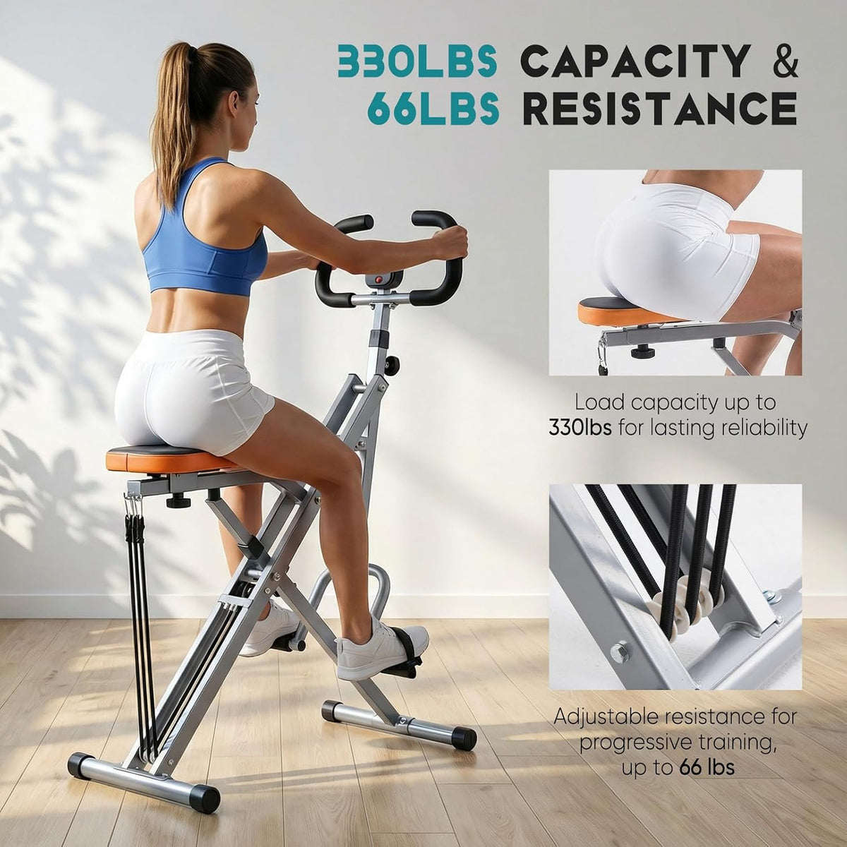 Foldable Adjustable Glute Squat Trainer