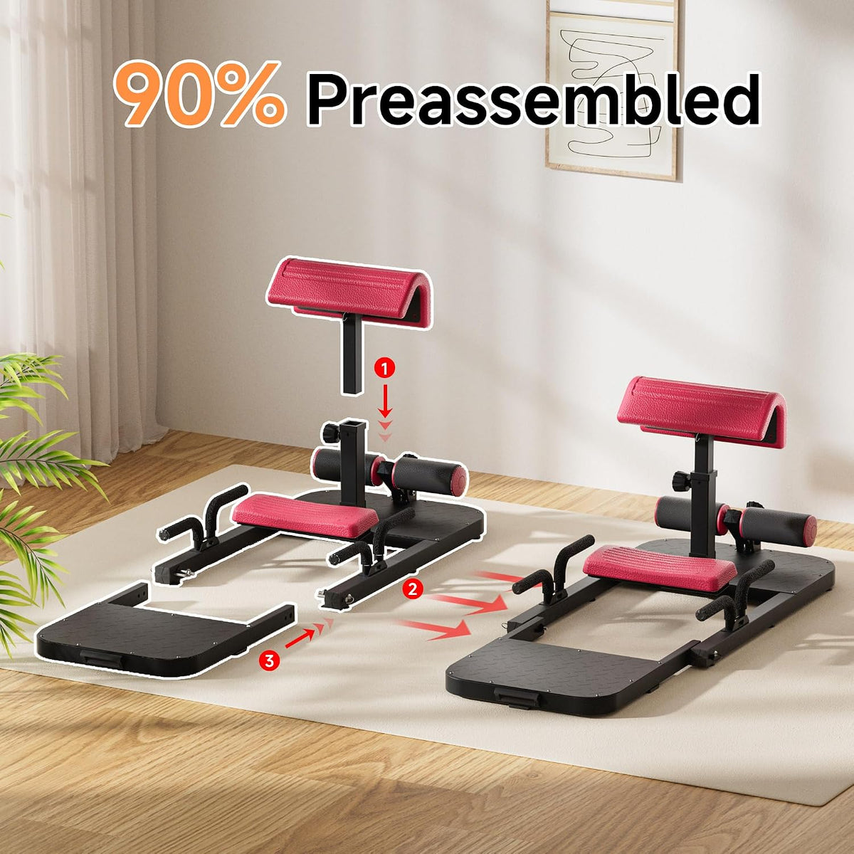 Multi‑Function Hip Thrust Squat Machine