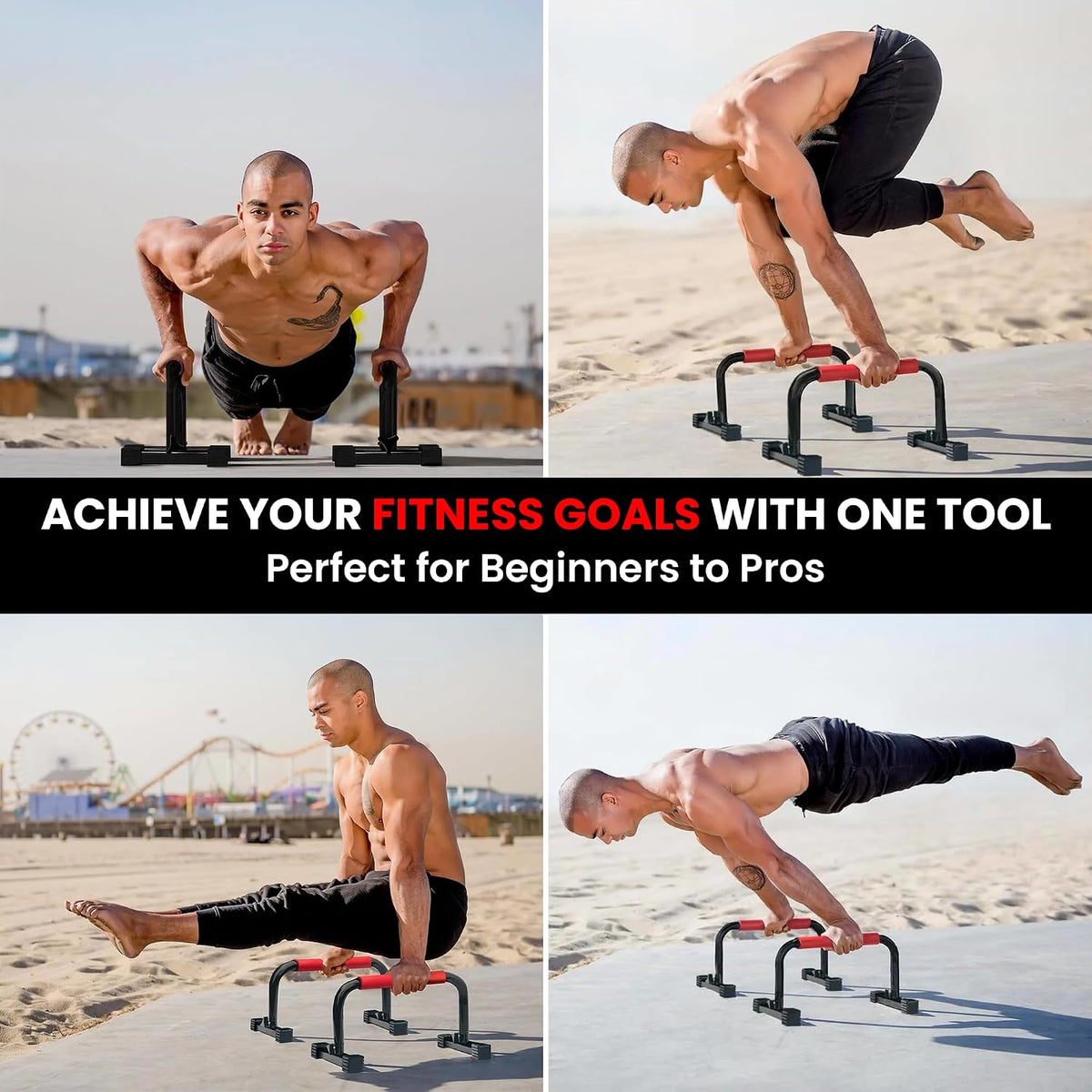 Calisthenics Parallette Dip Station