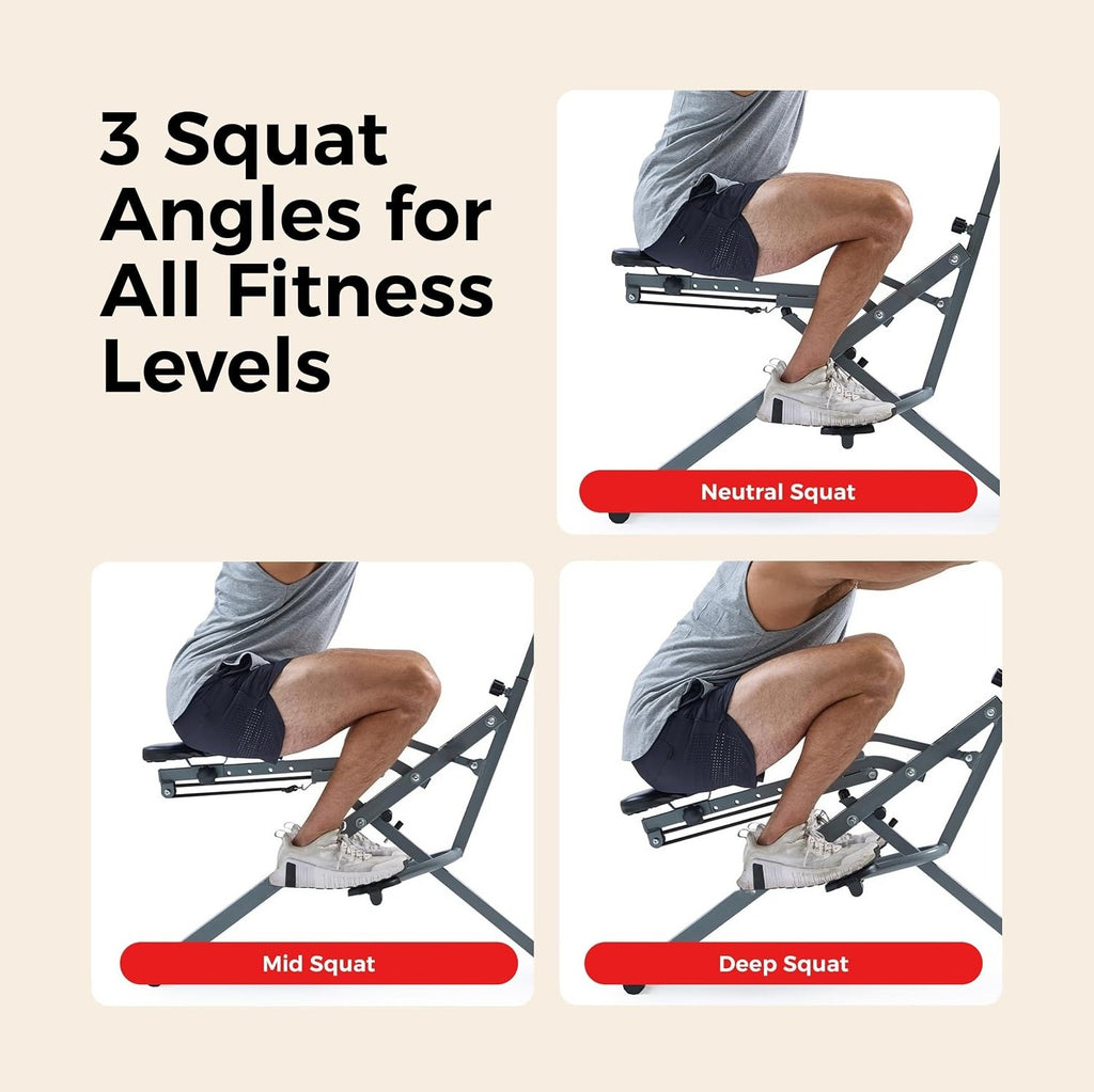 Foldable Smart Squat Assist Rower