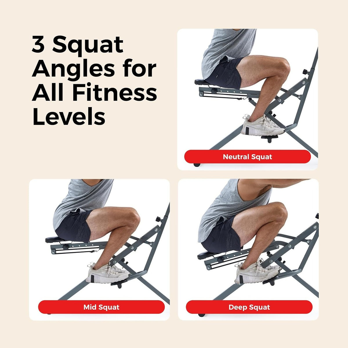 Foldable Smart Squat Assist Rower