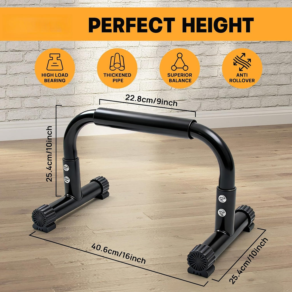 Steel Parallettes Push‑Up Bars Set