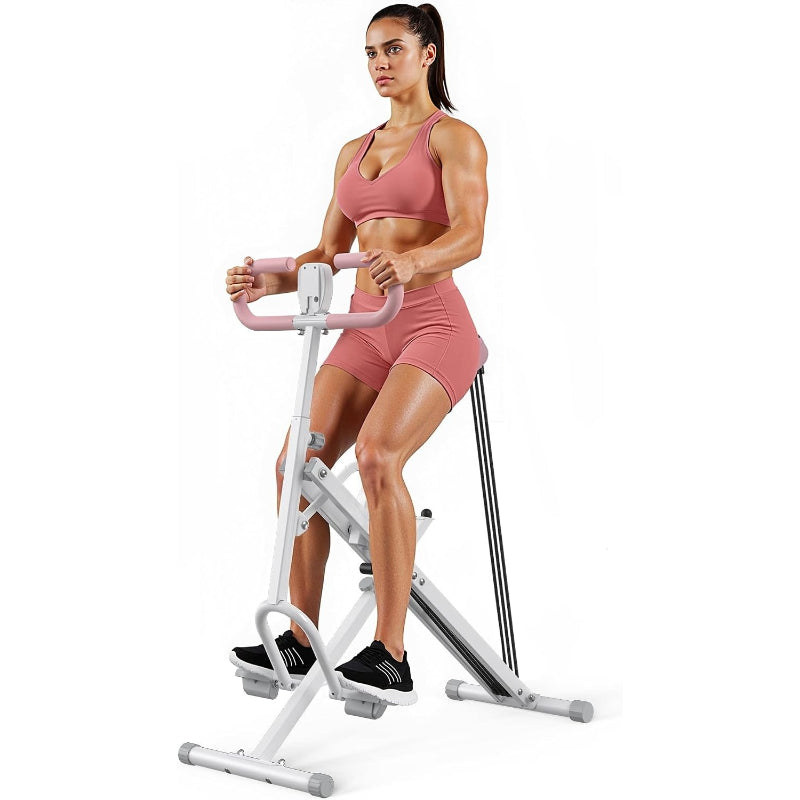 2‑in‑1 Foldable Squat Rowing Machine