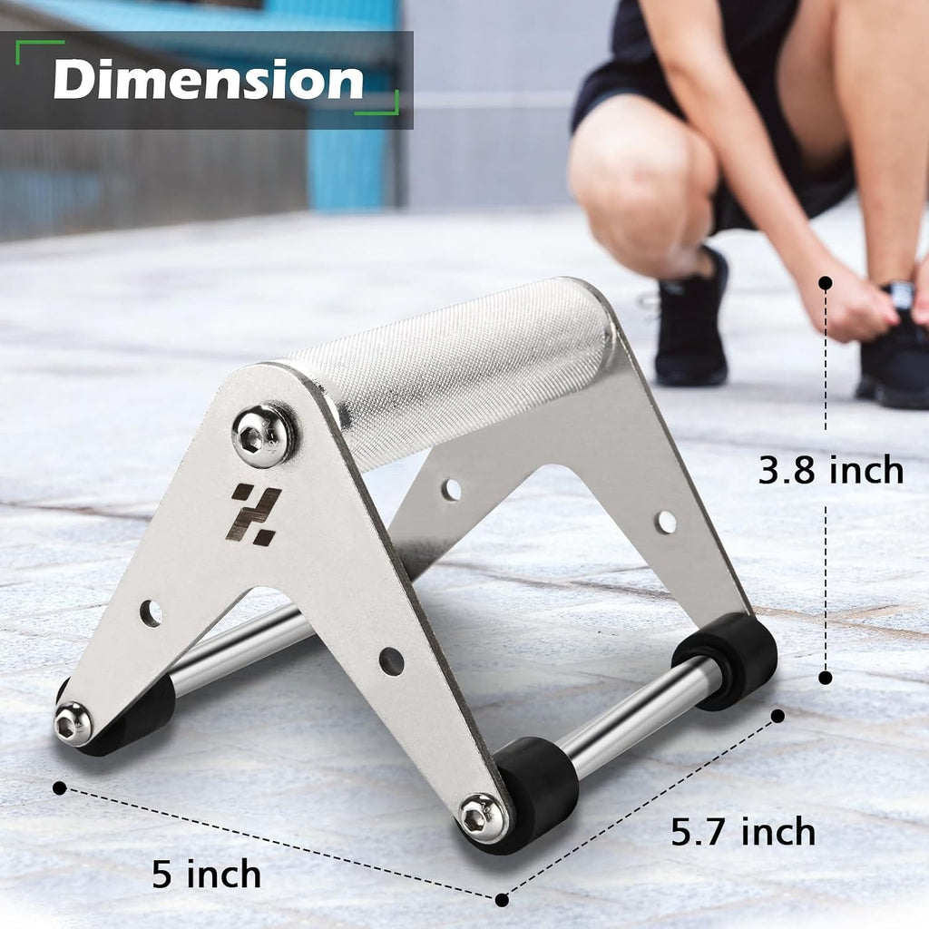 Stainless Steel Push‑Up Stands Pair