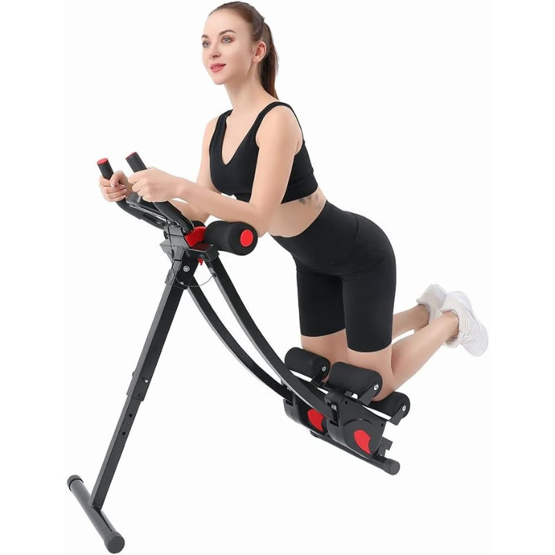 Height‑Adjustable Foldable Ab Trainer