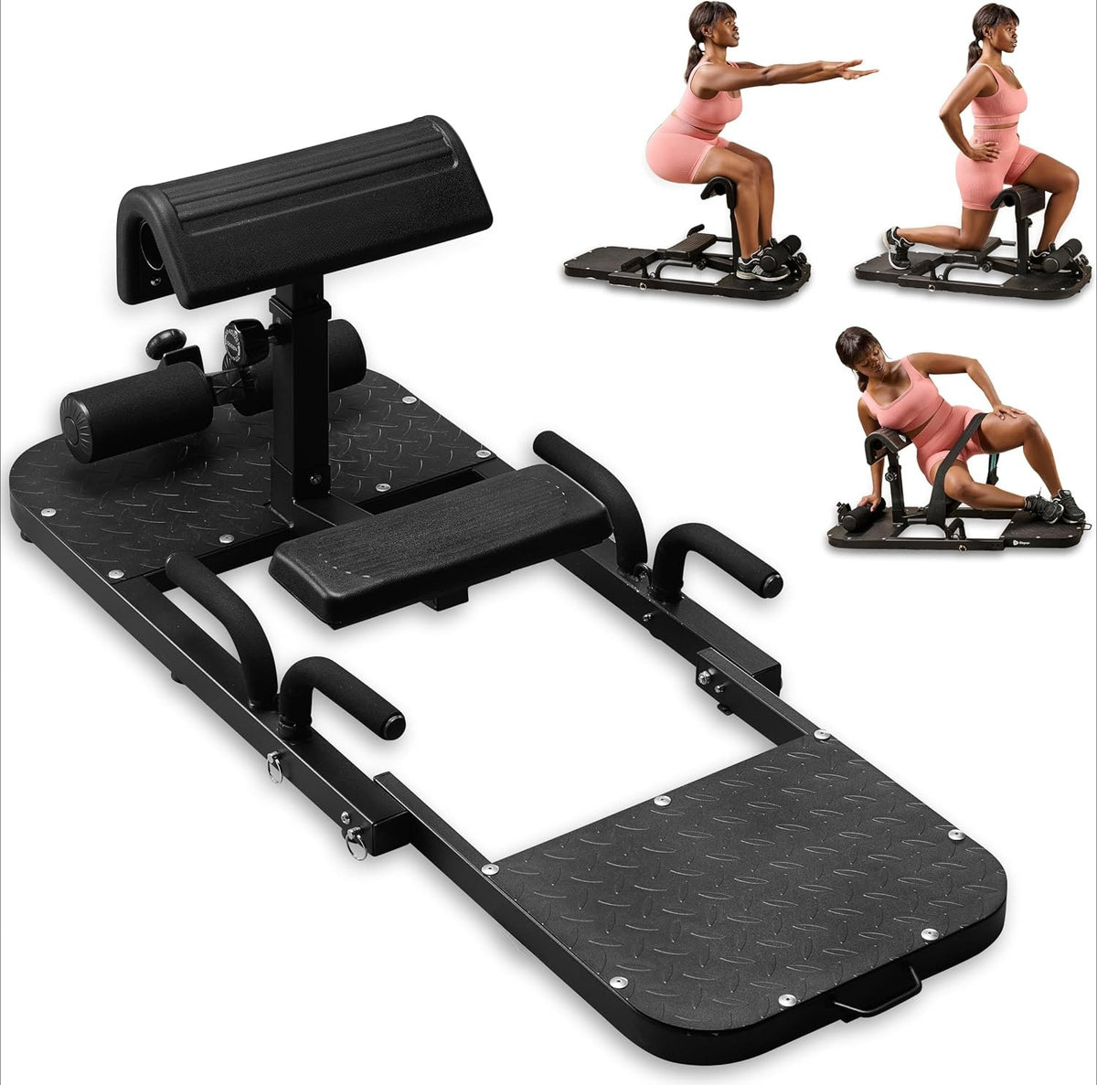 Foldable Hip Thrust Sissy Squat Machine