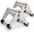 Stainless Steel Push‑Up Stands Pair
