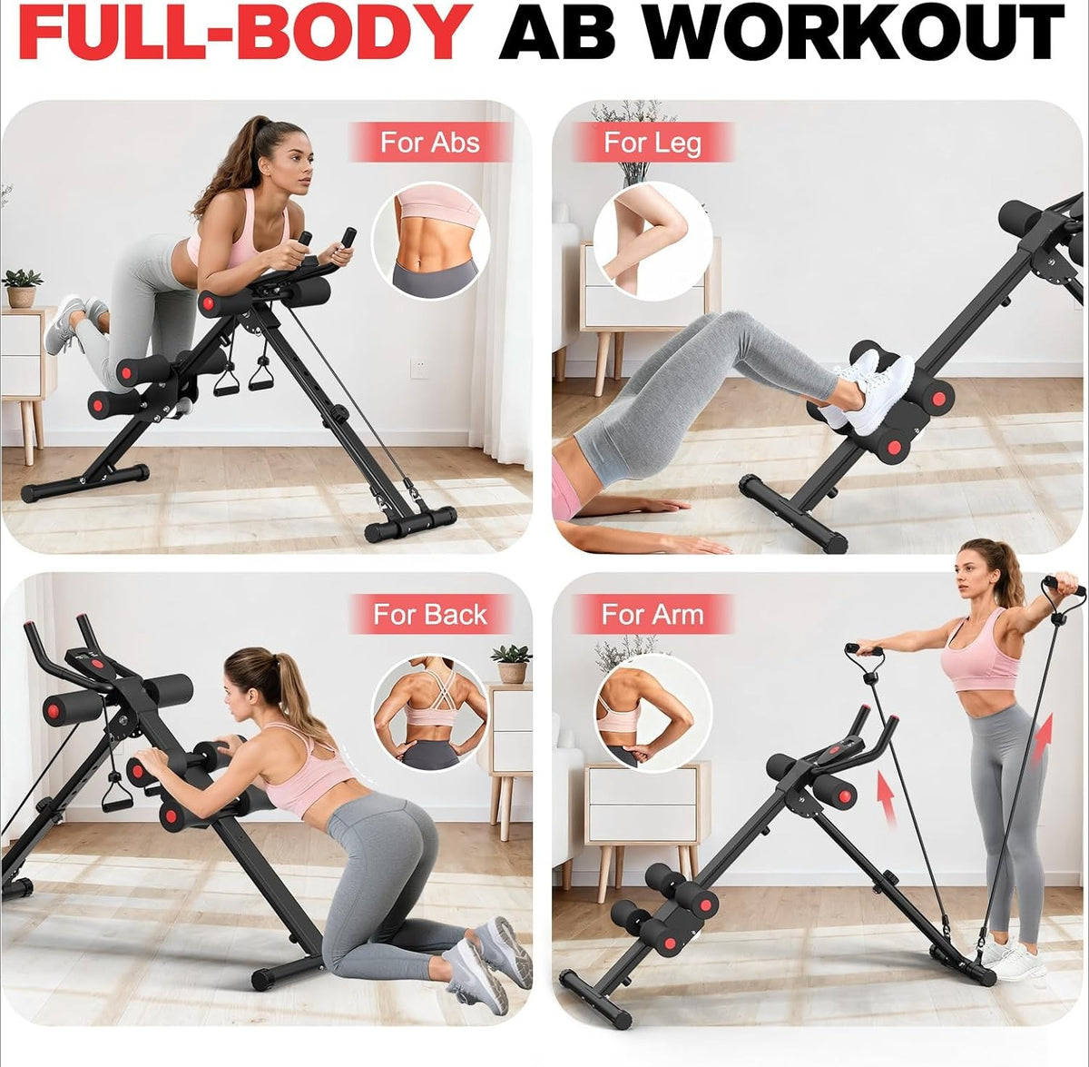 Adjustable Foldable Ab Crunch Trainer